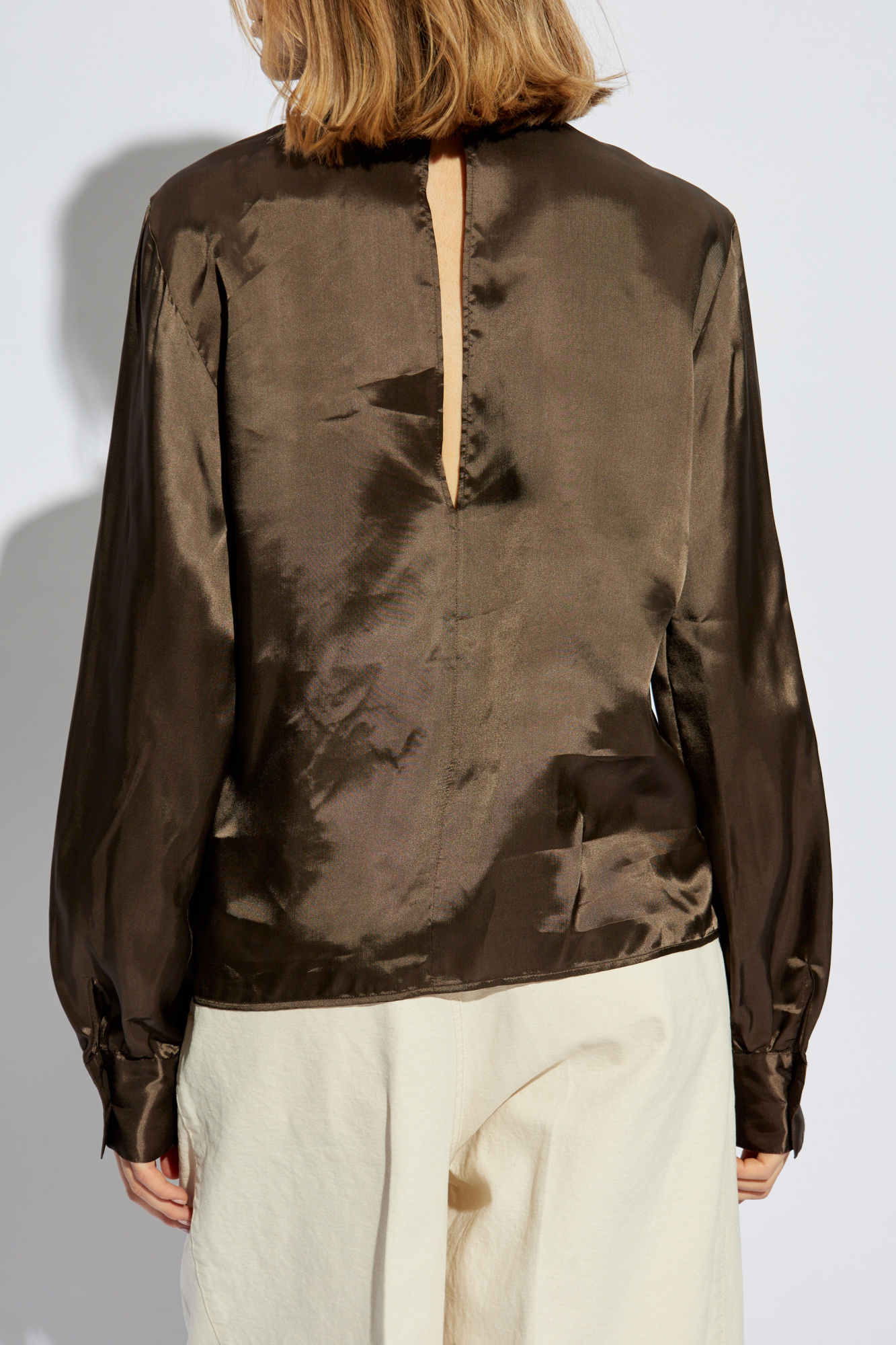 【関税＆送料込み】Mm6 Maison Margiela 'Tie Dye' Brown Silk MM6 Maison Margiela tie-dye Shirt | Neutrals | FARFETCH UK